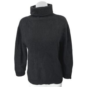 Vince 100% Cashmere Women's Black Turtleneck Long Sleeve Pullover Sweater Top S